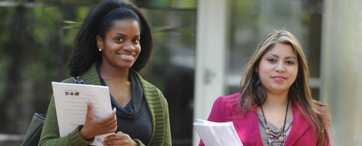 Two Students are walking